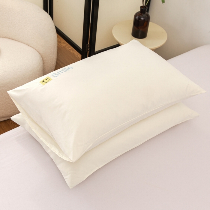 91家纺网 家纺一手货源 找家纺 笠裙家纺 2025新款110克微笑款单床裙轻奢款单床裙简约单床裙绣花单床裙 微笑-米白