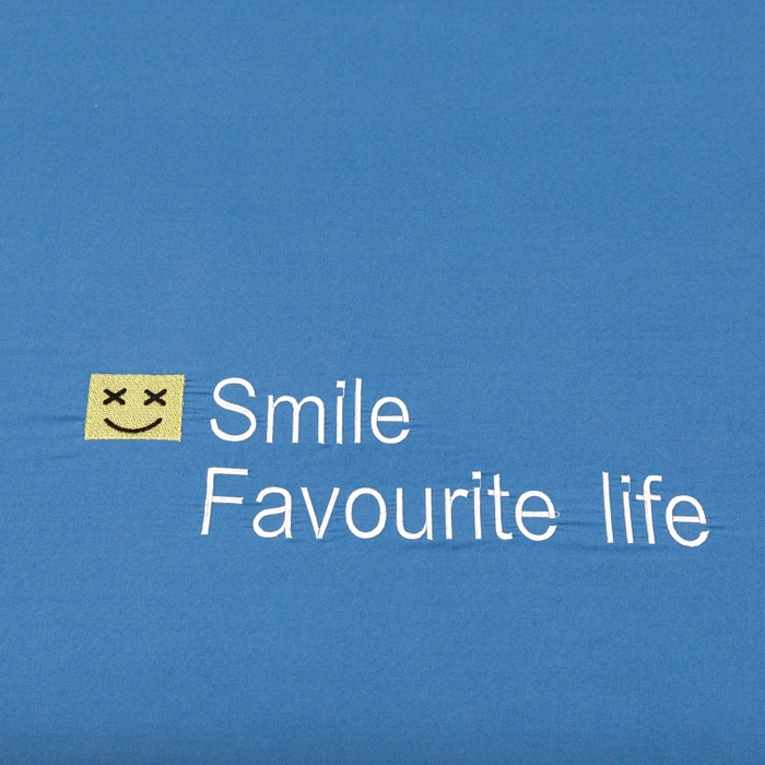 91家纺网 家纺一手货源 找家纺 笠裙家纺 2025新款110克微笑款单床裙轻奢款单床裙简约单床裙绣花单床裙 微笑-宝石蓝