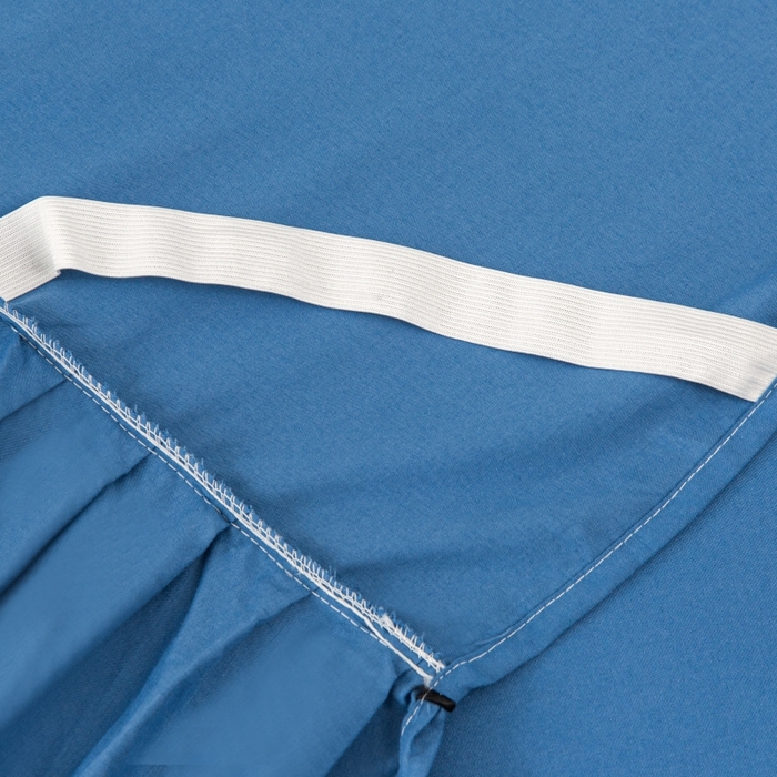 91家纺网 家纺一手货源 找家纺 笠裙家纺 2025新款110克微笑款单床裙轻奢款单床裙简约单床裙绣花单床裙 微笑-宝石蓝