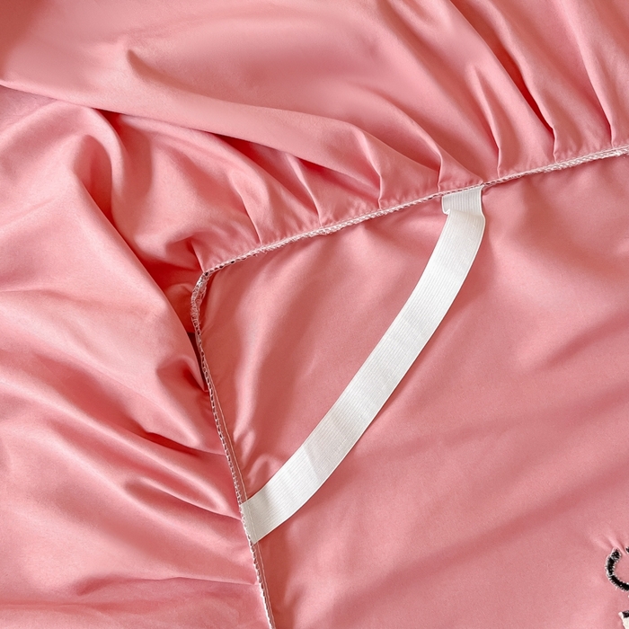 91家纺网 家纺一手货源 找家纺 笠裙家纺 2025新款110克微笑款单床裙轻奢款单床裙简约单床裙绣花单床裙 微笑-豆沙