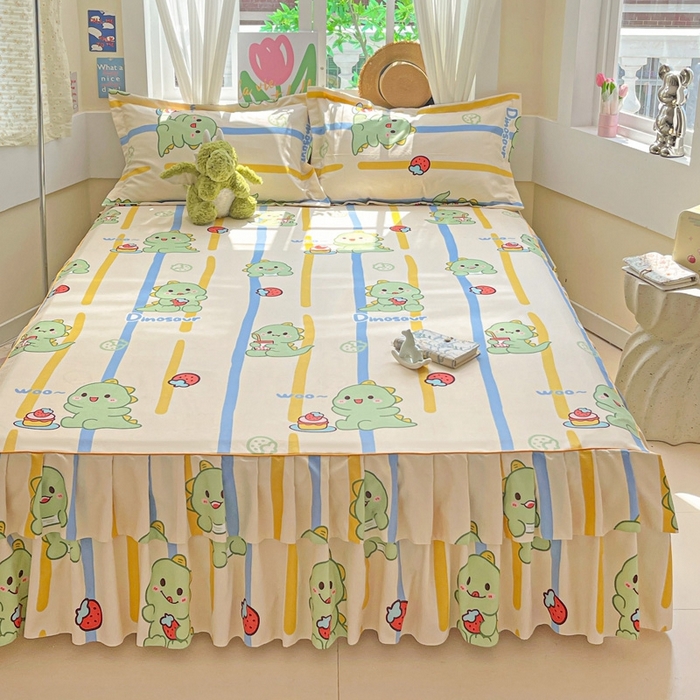 91家纺网 家纺一手货源 找家纺 艾橙 2025新款140克植物羊绒双边单床裙