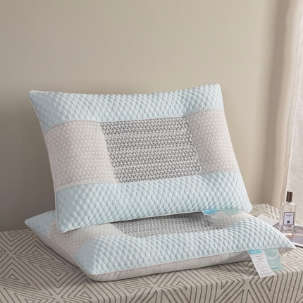 九州枕芯 2025新款凉豆豆决明子保健枕 水蓝