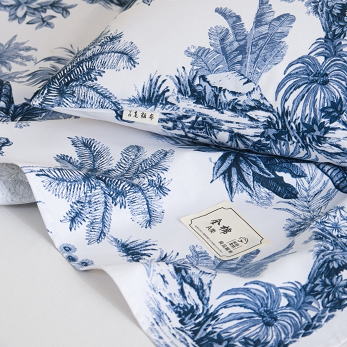 91家纺网 家纺一手货源 找家纺 慕绸家纺（原萌宝老粗布厂家） 2025直播爆款100%全棉加厚非遗老粗布 雾屿