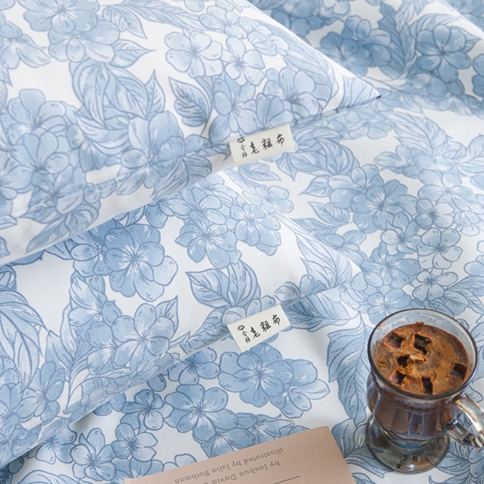 91家纺网 家纺一手货源 找家纺 慕绸家纺（原萌宝老粗布厂家） 2025直播爆款100%全棉加厚非遗老粗布 挪威