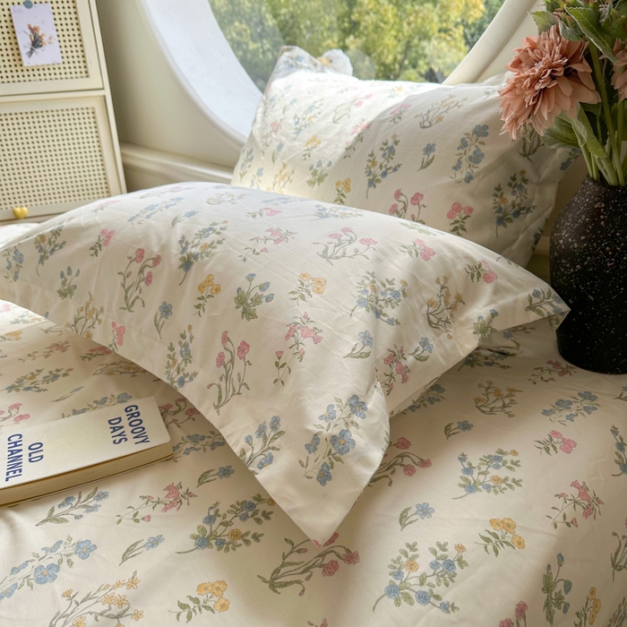 91家纺网 家纺一手货源 找家纺 百寐 2025新款13372全棉信封印花枕套单人 芳华