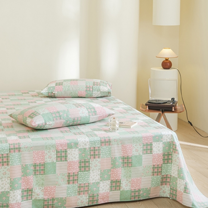 91家纺网 家纺一手货源 找家纺 慕绸家纺（原萌宝老粗布厂家） 2025直播爆款100%全棉加厚非遗老粗布 百家福