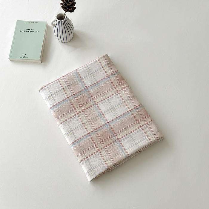 91家纺网 家纺一手货源 找家纺 水洗的故事 2025新款色织水洗棉单床笠 云汐