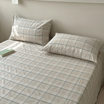 91家纺网 家纺一手货源 找家纺 （总）水洗的故事 2025新款色织水洗棉单枕套