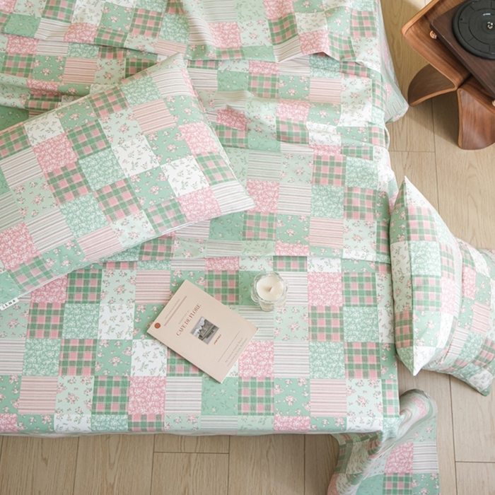 91家纺网 家纺一手货源 找家纺 慕绸家纺（原萌宝老粗布厂家） 2025直播爆款100%全棉加厚非遗老粗布 百家福