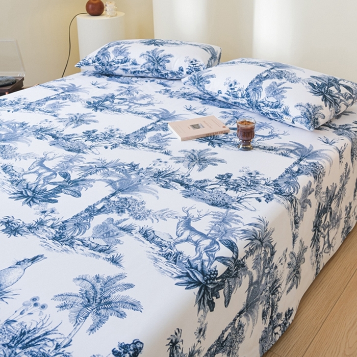 91家纺网 家纺一手货源 找家纺 慕绸家纺（原萌宝老粗布厂家） 2025直播爆款100%全棉加厚非遗老粗布 雾屿