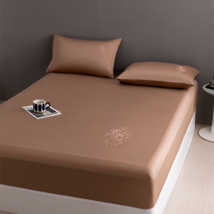 91家纺网 家纺一手货源 找家纺 （总）2025新款50S100支全棉四件套单品系列-单床笠