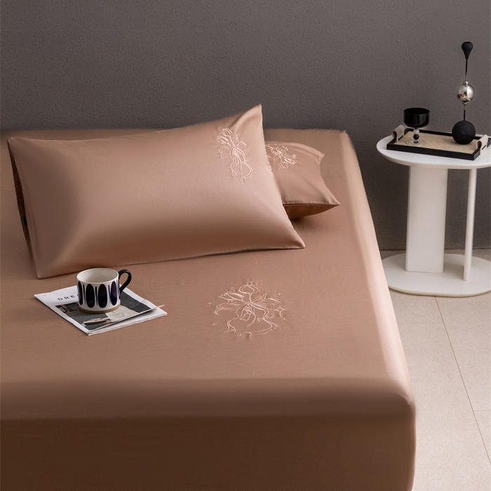 91家纺网 家纺一手货源 找家纺 （总）2025新款50S100支全棉四件套单品系列-单床笠