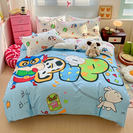 91家纺网 家纺一手货源 找家纺 （总）KT猫直营店 2025新款加厚斜纹磨毛大版四件套