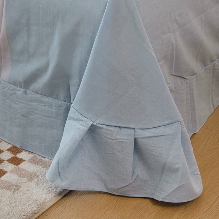 91家纺网 家纺一手货源 找家纺 木易家居 2025新款全棉色织水洗棉四件套 彩韵兰/可可生活