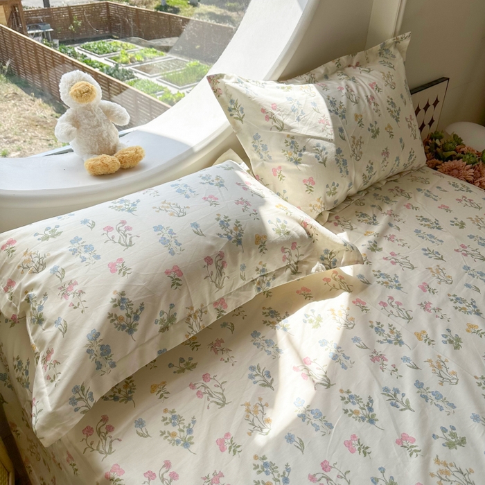 91家纺网 家纺一手货源 找家纺 百寐 2025新款13372全棉信封印花枕套单人 芳华