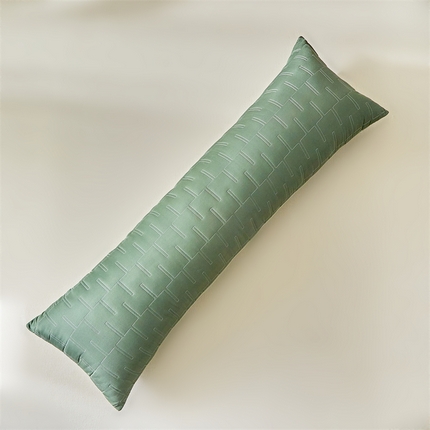 91家纺网 家纺一手货源 找家纺 （总）温宁家纺2025新款跨境绗缝化纤水洗棉长枕-山字格