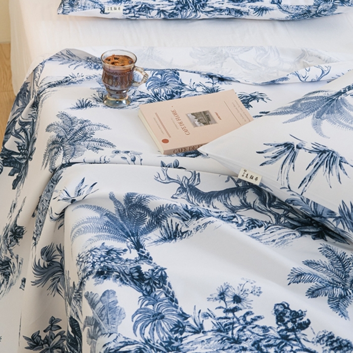 91家纺网 家纺一手货源 找家纺 慕绸家纺（原萌宝老粗布厂家） 2025直播爆款100%全棉加厚非遗老粗布 雾屿