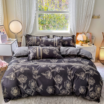 91家纺网 家纺一手货源 找家纺 (总) 曼璐家纺 2025新款芦荟棉床单款四件套