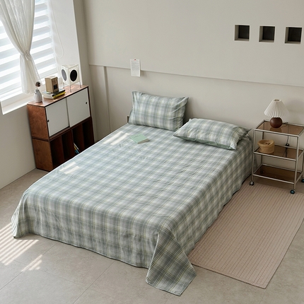 水洗的故事 2025新款色织水洗棉单床单 绿野仙踪