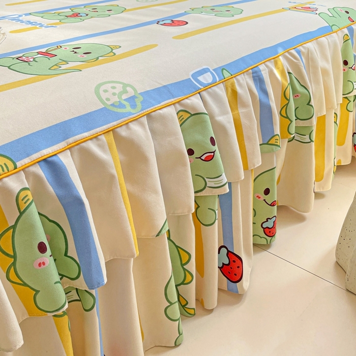 91家纺网 家纺一手货源 找家纺 艾橙 2025新款140克植物羊绒双边单床裙