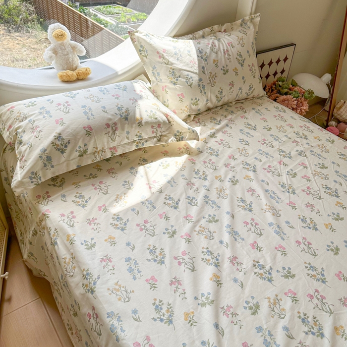 91家纺网 家纺一手货源 找家纺 百寐 2025新款13372全棉信封印花枕套单人 芳华