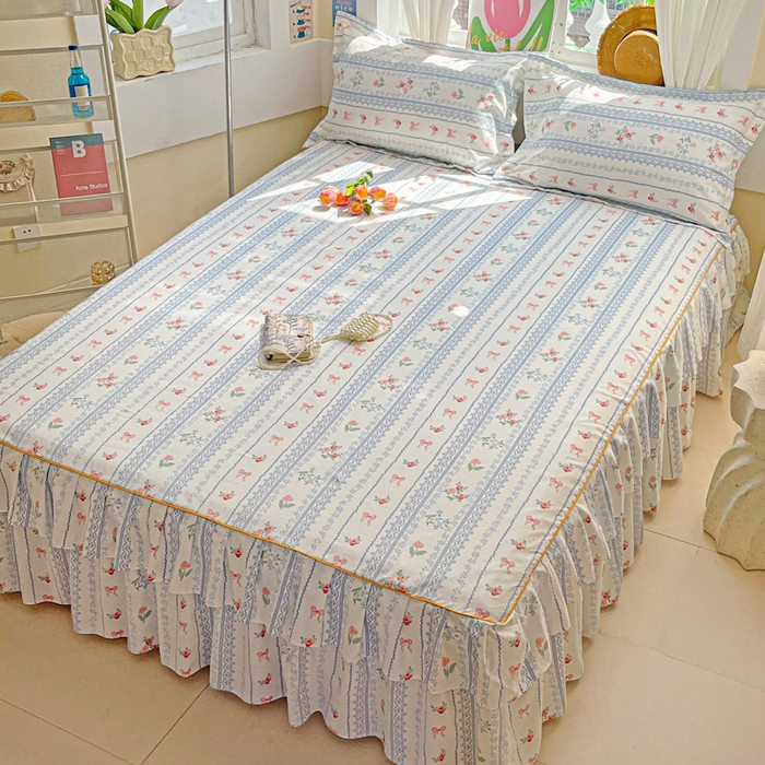 91家纺网 家纺一手货源 找家纺 艾橙 2025新款140克植物羊绒双边单床裙