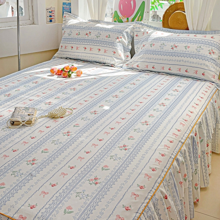 91家纺网 家纺一手货源 找家纺 艾橙 2025新款140克植物羊绒双边单床裙