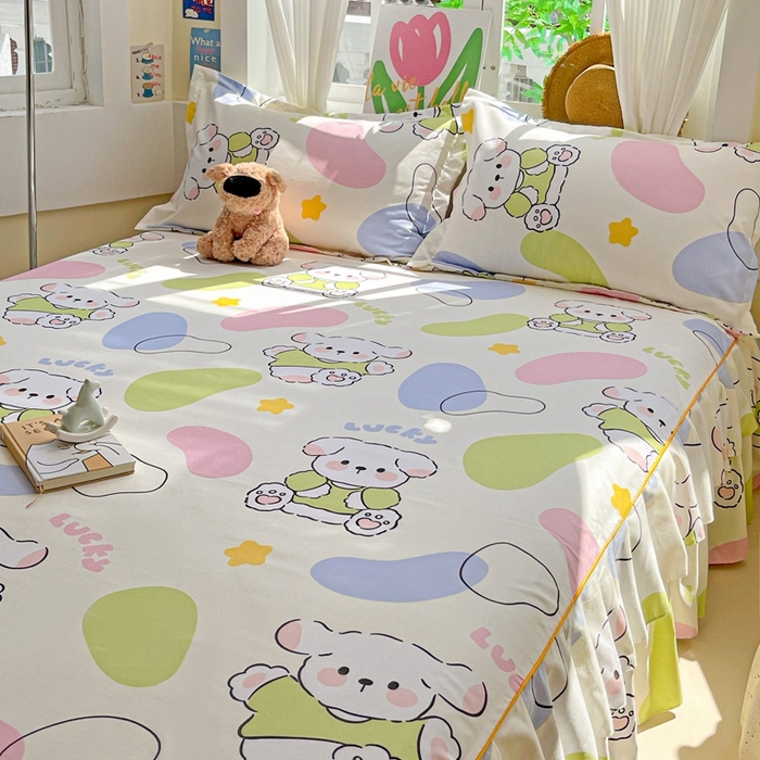 91家纺网 家纺一手货源 找家纺 艾橙 2025新款140克植物羊绒双边单床裙