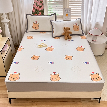 91家纺网 家纺一手货源 找家纺 （总）518家纺 2025新款亲肤舒适A类碳光冰丝抗菌凉席【提供买家秀】席子【提供买家秀】-床笠款