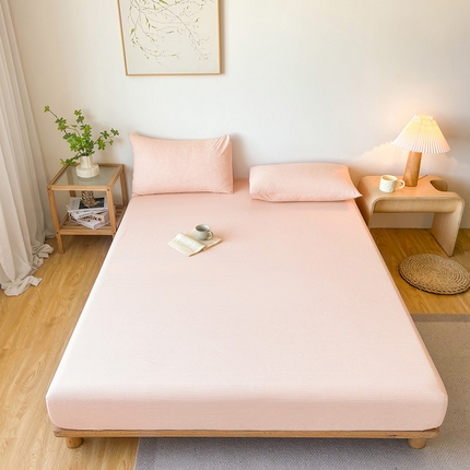 91家纺网 家纺一手货源 找家纺 （总）名优家纺 2025新款全棉色织水洗棉单品系列-单床笠