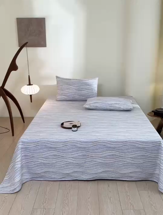 91家纺网 家纺一手货源 找家纺 慕绸家纺（原萌宝老粗布厂家） 2025直播爆款100%全棉加厚非遗老粗布 律动