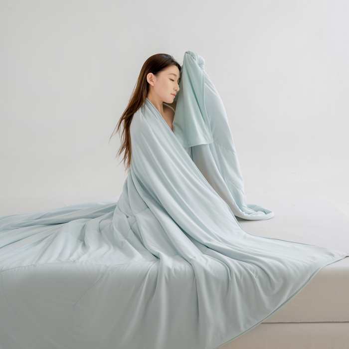 91家纺网 家纺一手货源 找家纺 兜米家居 2025新款亚朵同款夏季深睡被pro1夏凉被可机洗空调被透气被子 薄荷冰清