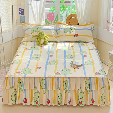 艾橙 2025新款140克植物羊绒双边单床裙