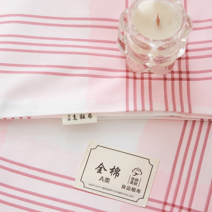 91家纺网 家纺一手货源 找家纺 慕绸家纺（原萌宝老粗布厂家） 2025直播爆款100%全棉加厚非遗老粗布 安格红