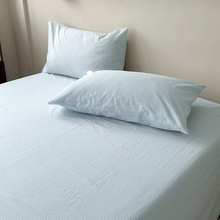 91家纺网 家纺一手货源 找家纺 （总）水洗的故事 2025新款色织水洗棉单枕套