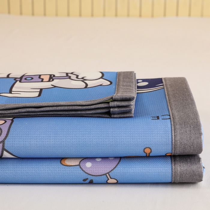 91家纺网 家纺一手货源 找家纺 518家纺 2026新款亲肤舒适A类碳光冰丝抗菌凉席【提供买家秀】席子【提供买家秀】-床笠款 太空礼物