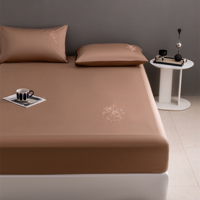 91家纺网 家纺一手货源 找家纺 （总）2025新款50S100支全棉四件套单品系列-单床笠