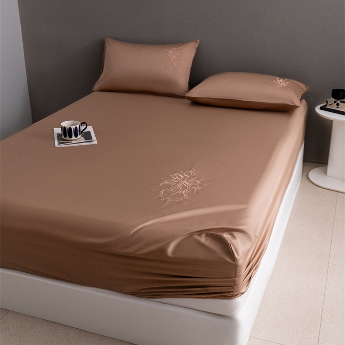 91家纺网 家纺一手货源 找家纺 （总）2025新款50S100支全棉四件套单品系列-单床笠