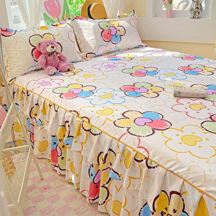 91家纺网 家纺一手货源 找家纺 艾橙 2025新款140克植物羊绒双边单床裙