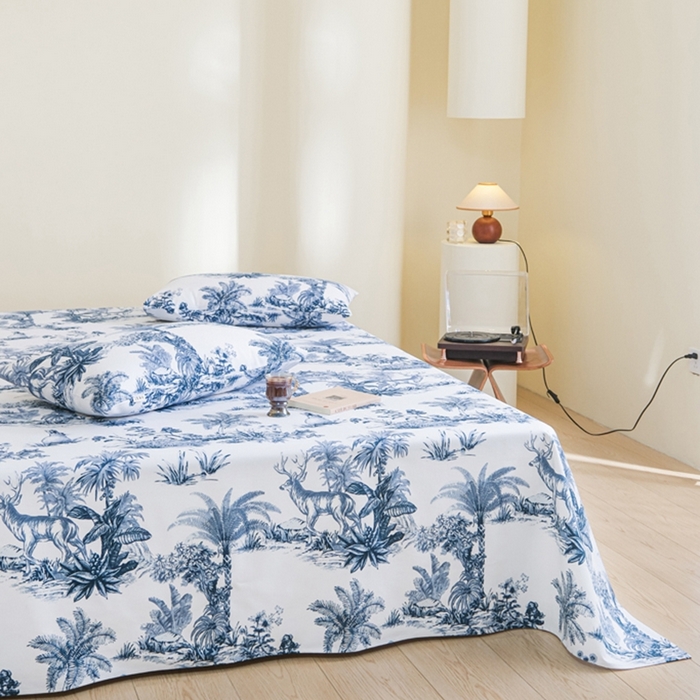 91家纺网 家纺一手货源 找家纺 慕绸家纺（原萌宝老粗布厂家） 2025直播爆款100%全棉加厚非遗老粗布 雾屿