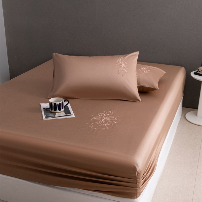 91家纺网 家纺一手货源 找家纺 （总）2025新款50S100支全棉四件套单品系列-单床笠