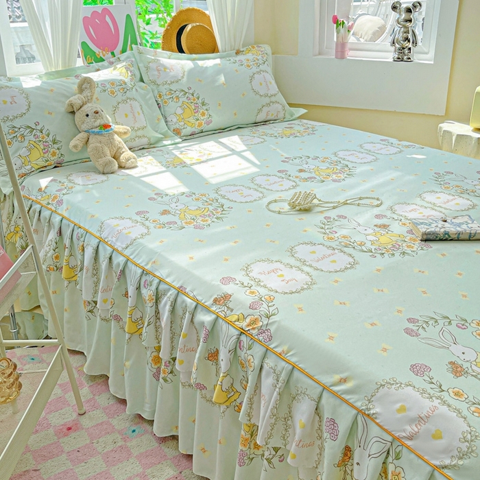 91家纺网 家纺一手货源 找家纺 艾橙 2025新款140克植物羊绒双边单床裙