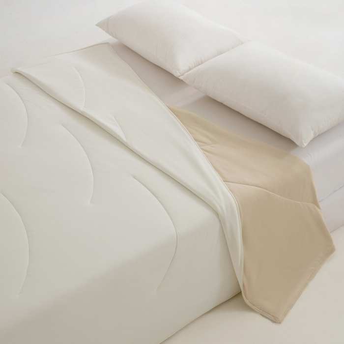 91家纺网 家纺一手货源 找家纺 兜米家居 2025新款亚朵同款夏季深睡被pro1夏凉被可机洗空调被透气被子 月光浅杏