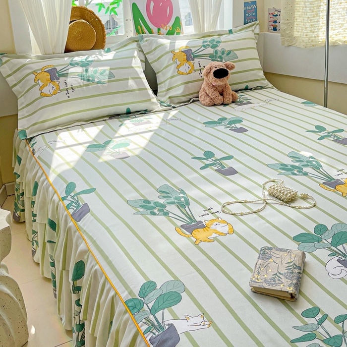 91家纺网 家纺一手货源 找家纺 艾橙 2025新款140克植物羊绒双边单床裙