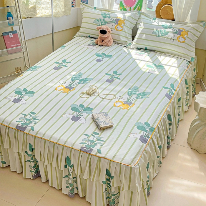 91家纺网 家纺一手货源 找家纺 艾橙 2025新款140克植物羊绒双边单床裙