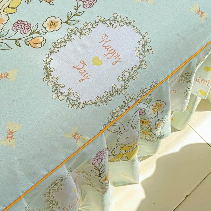 91家纺网 家纺一手货源 找家纺 艾橙 2025新款140克植物羊绒双边单床裙