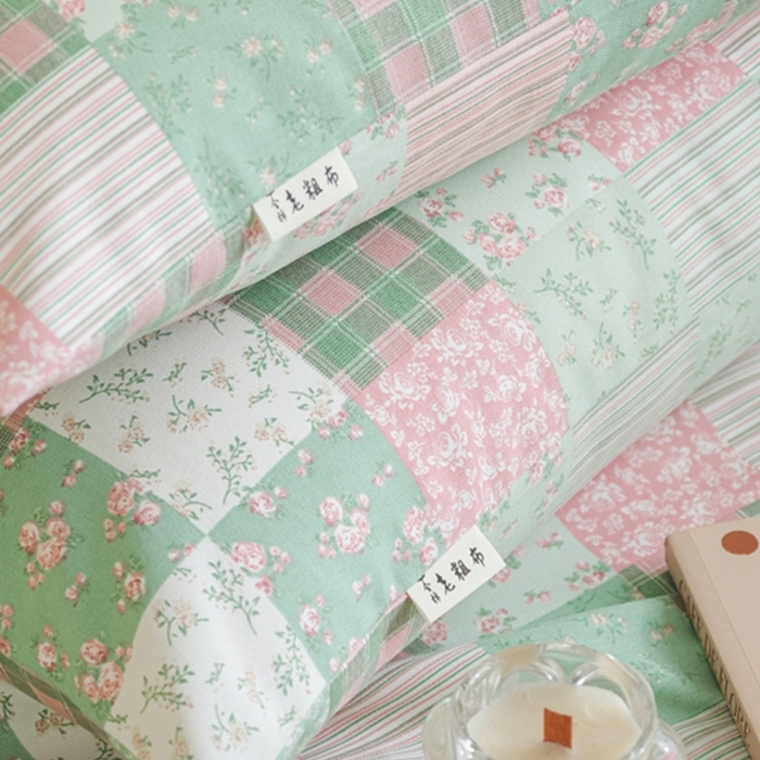 91家纺网 家纺一手货源 找家纺 慕绸家纺（原萌宝老粗布厂家） 2025直播爆款100%全棉加厚非遗老粗布 百家福