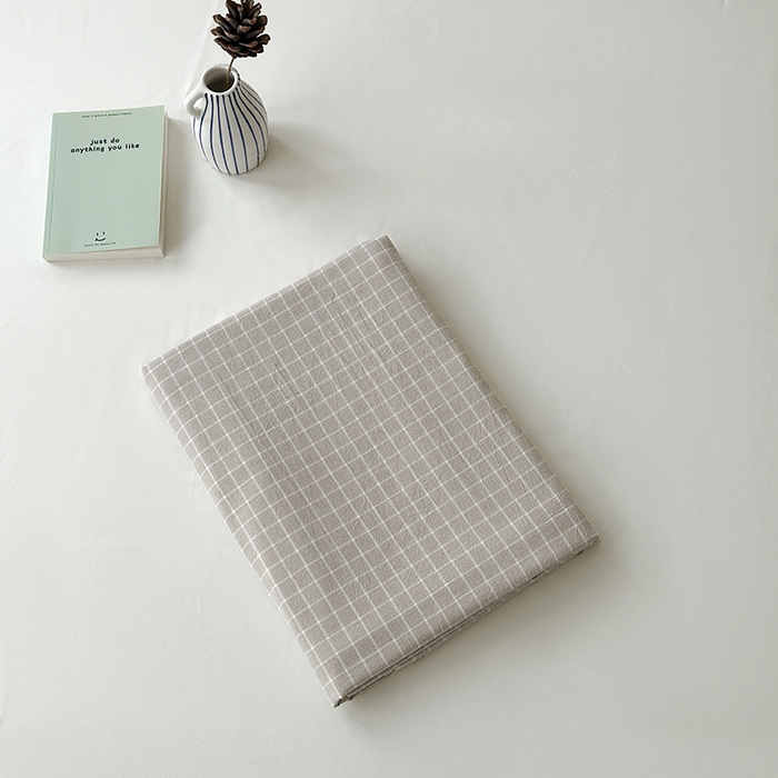 91家纺网 家纺一手货源 找家纺 水洗的故事 2025新款色织水洗棉单床单 雾山