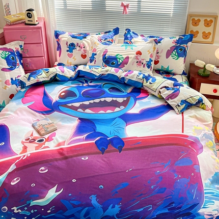 91家纺网 家纺一手货源 找家纺 （总）KT猫直营店 2025新款加厚斜纹磨毛大版四件套