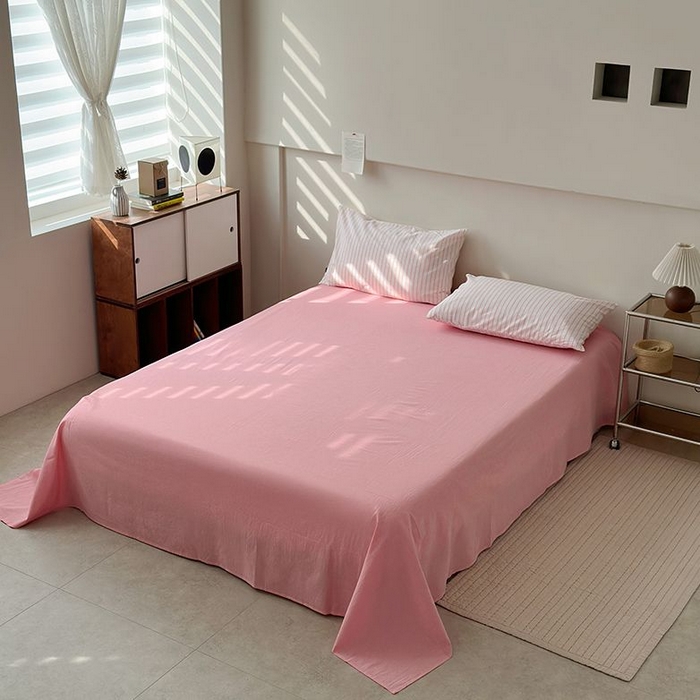 91家纺网 家纺一手货源 找家纺 （总）水洗的故事 2025新款全棉色织水洗棉四件套